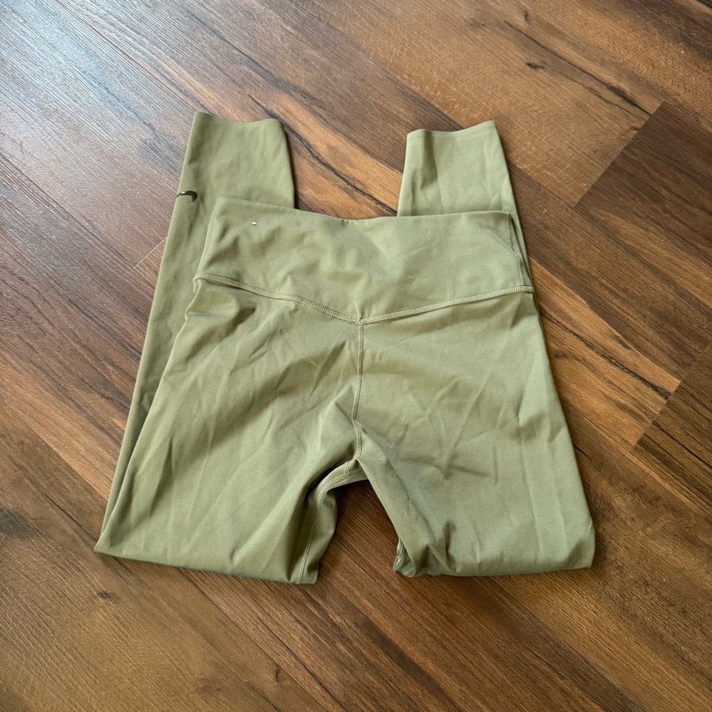 Nike One Dri-Fit Mid-Rise Tights Olive Green